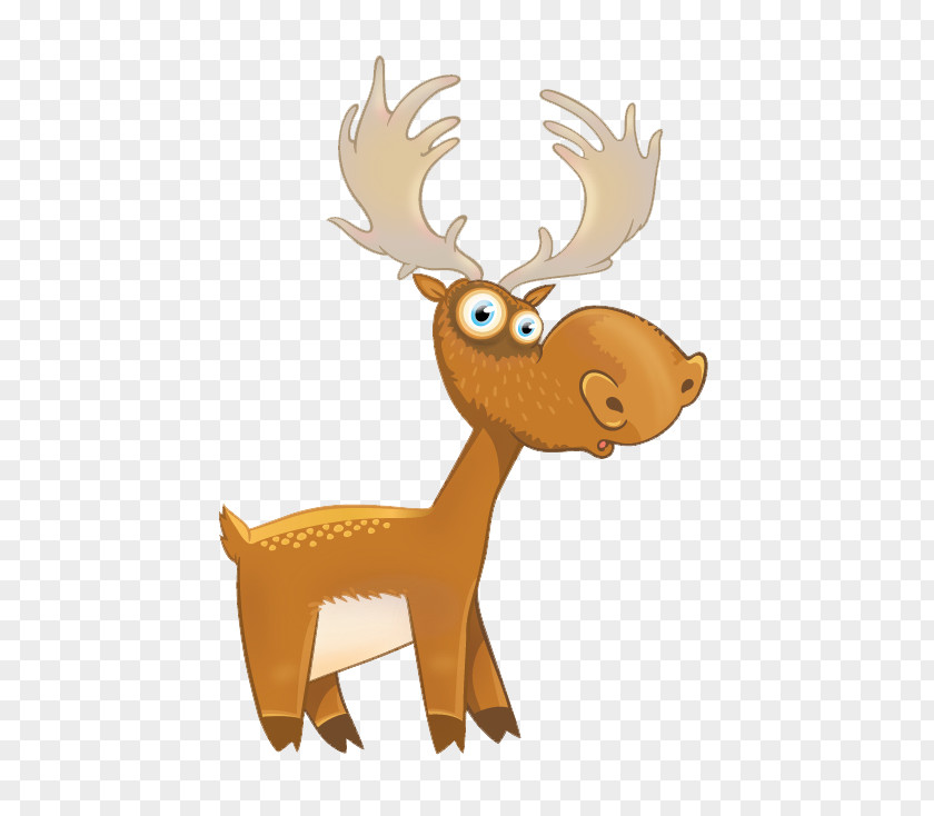 Creative Cute Cartoon Reindeer Creativity Illustration PNG