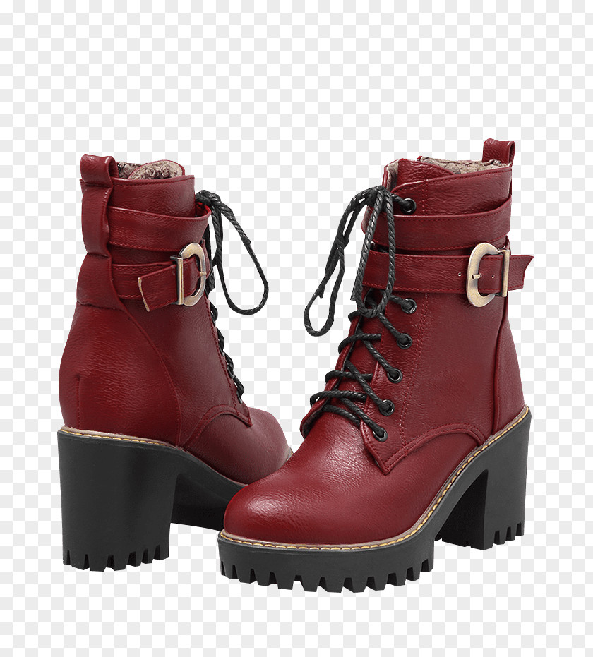 Platform Shoes Boot Zipper High-heeled Shoe Material PNG