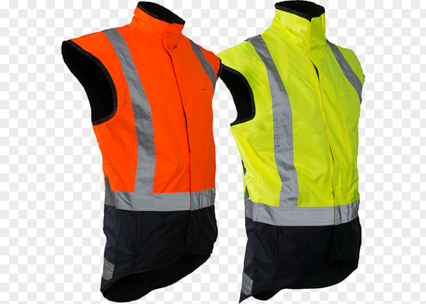 Safety Vest Gilets Polar Fleece High-visibility Clothing Lining Polyester PNG