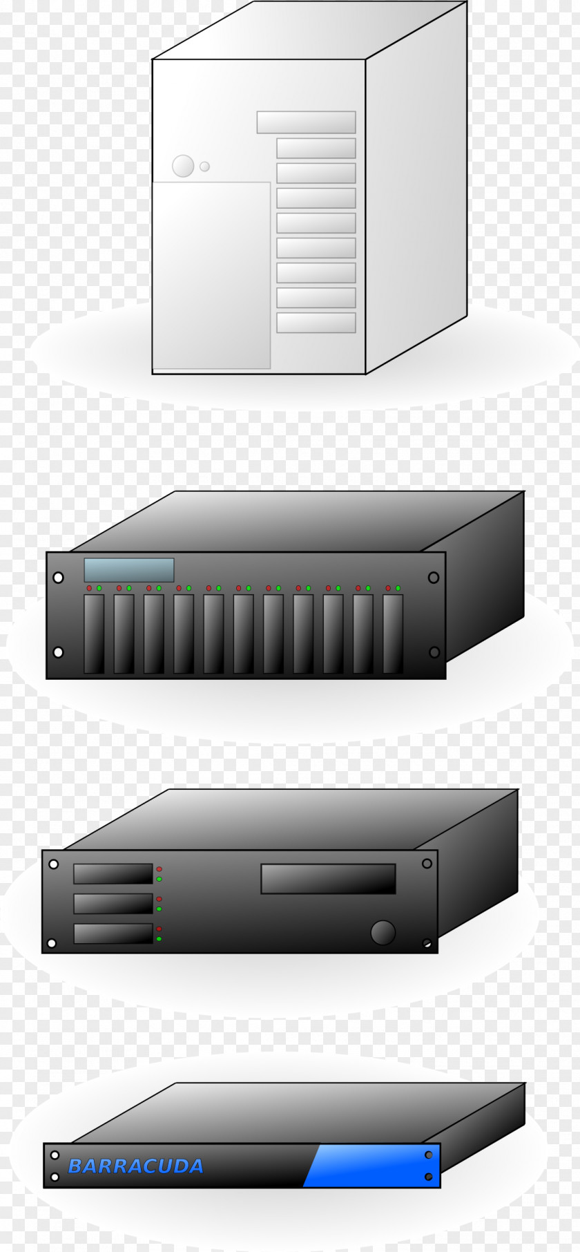 Server Rack Computer Servers 19-inch Clip Art PNG