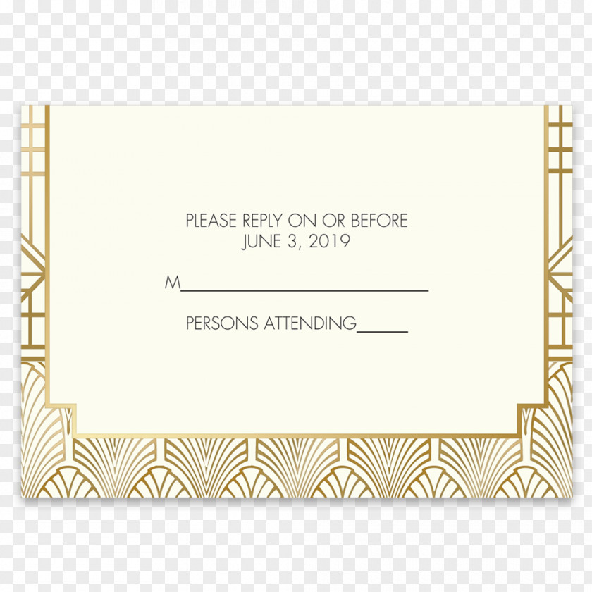 Wedding Paper Invitation RSVP Reception PNG