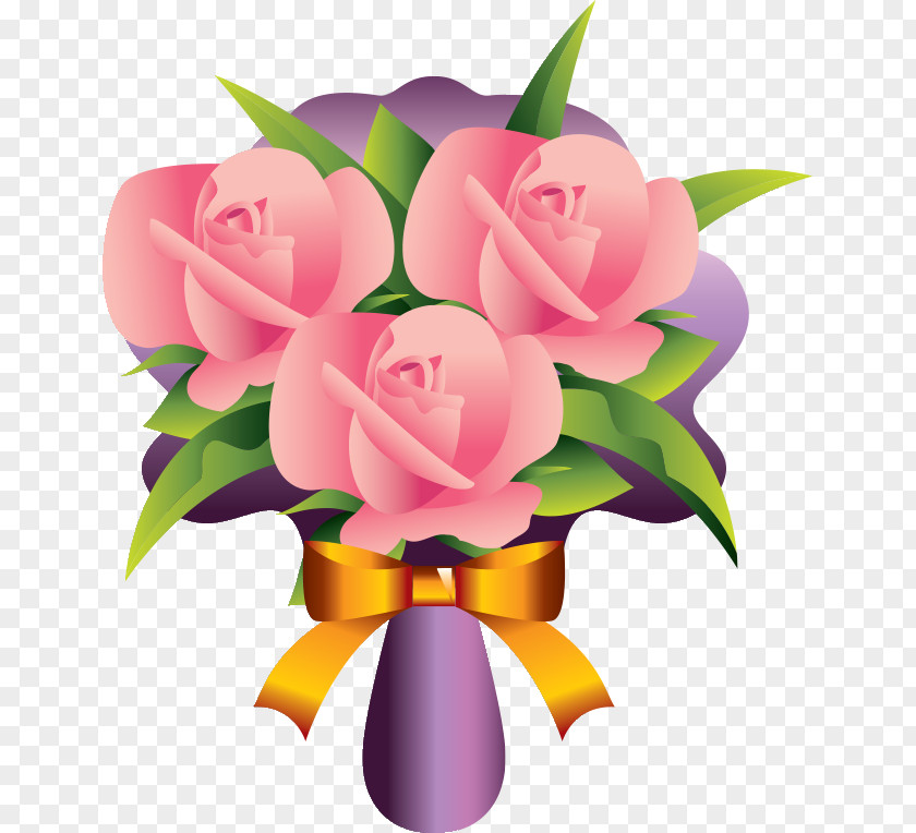 Bouquet Flowers Roses PNG