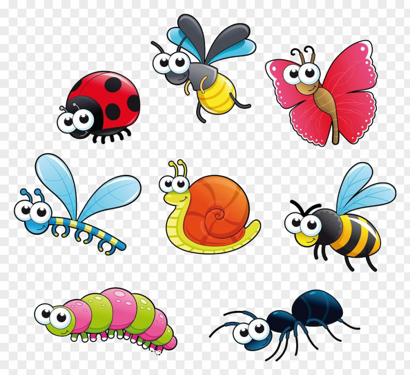 Insect Cartoon Drawing Clip Art PNG