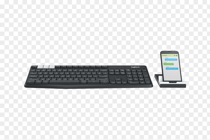 Keyboard Computer Laptop Logitech Unifying Receiver Wireless Handheld Devices PNG