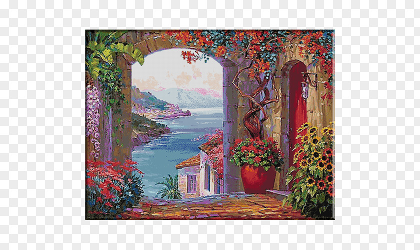 Painting Oil Watercolor Landscape PNG