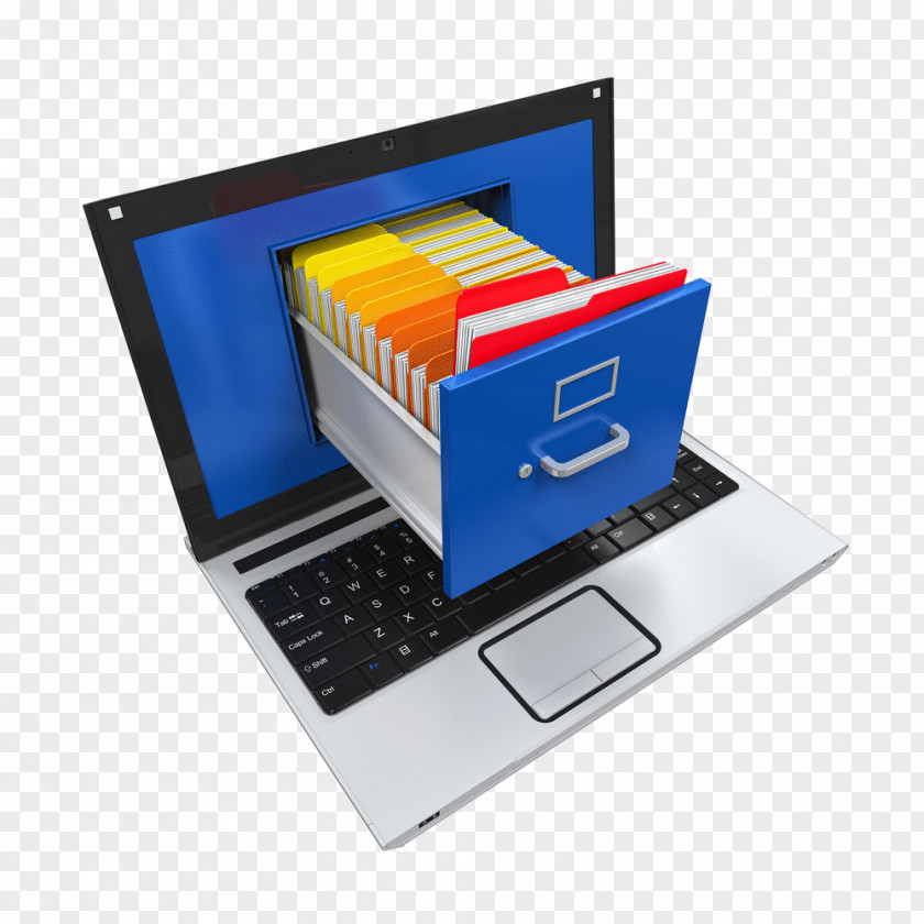 Database File Cabinets Folders Digital Preservation Lock Paperless Office PNG