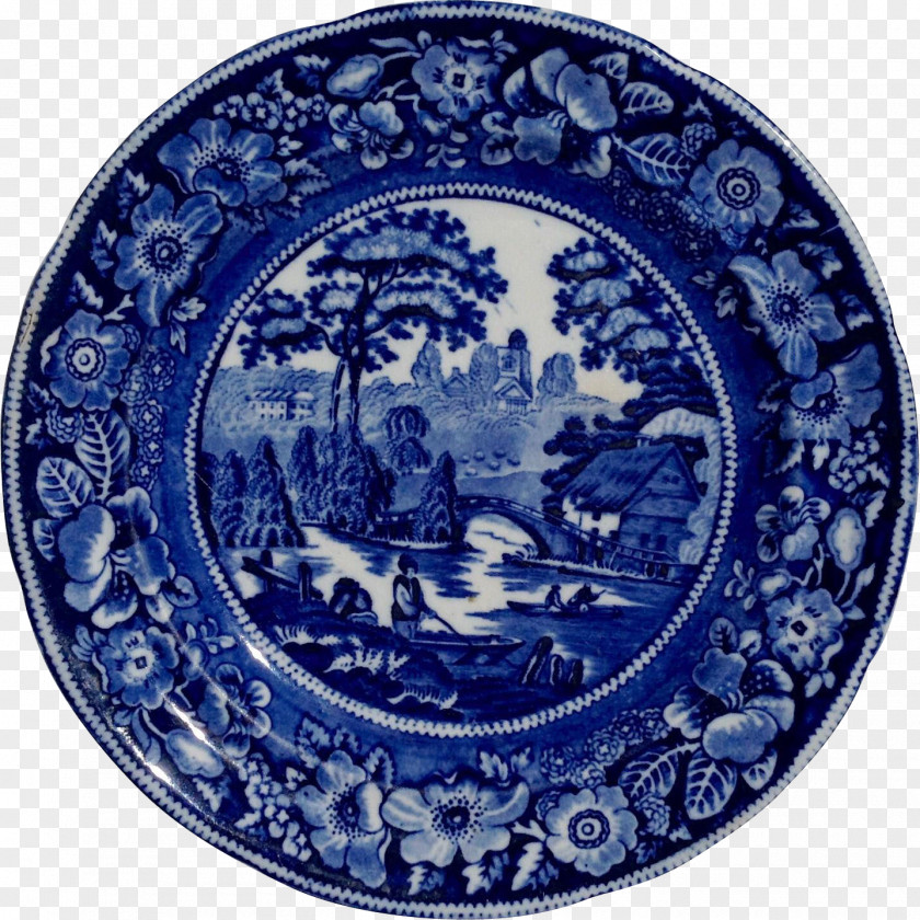 Plate Transferware Pottery YouTube Staffordshire PNG