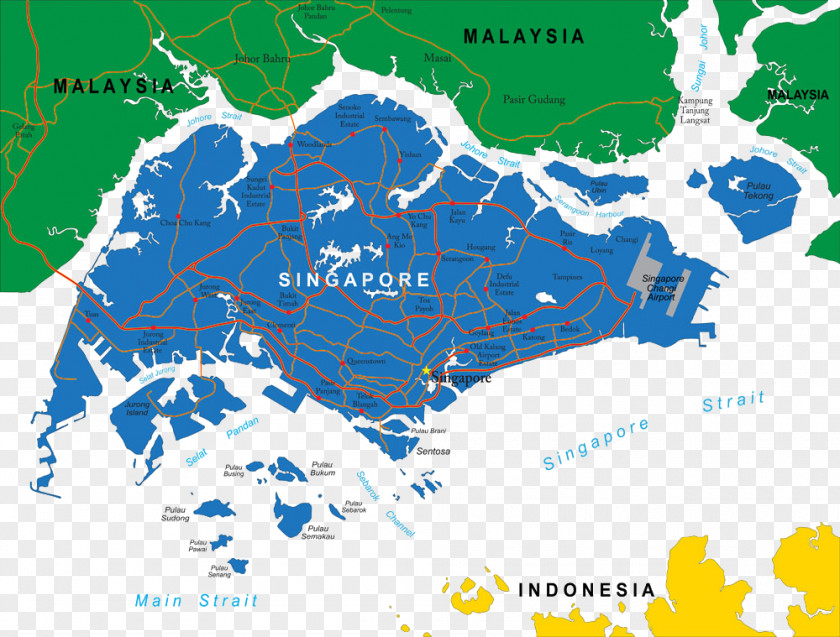 Singapore Map Vector Royalty-free PNG
