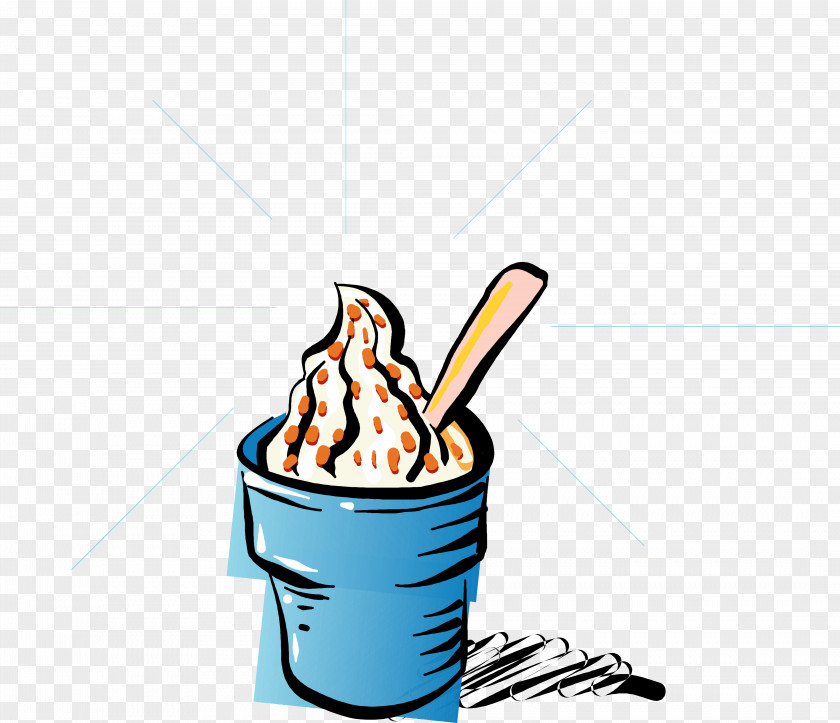 Soft Serve Ice Creams Finger Frozen Food Cartoon PNG
