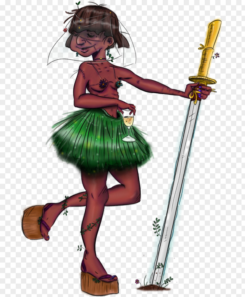 Woman Warrior Cartoon Costume Design Character PNG