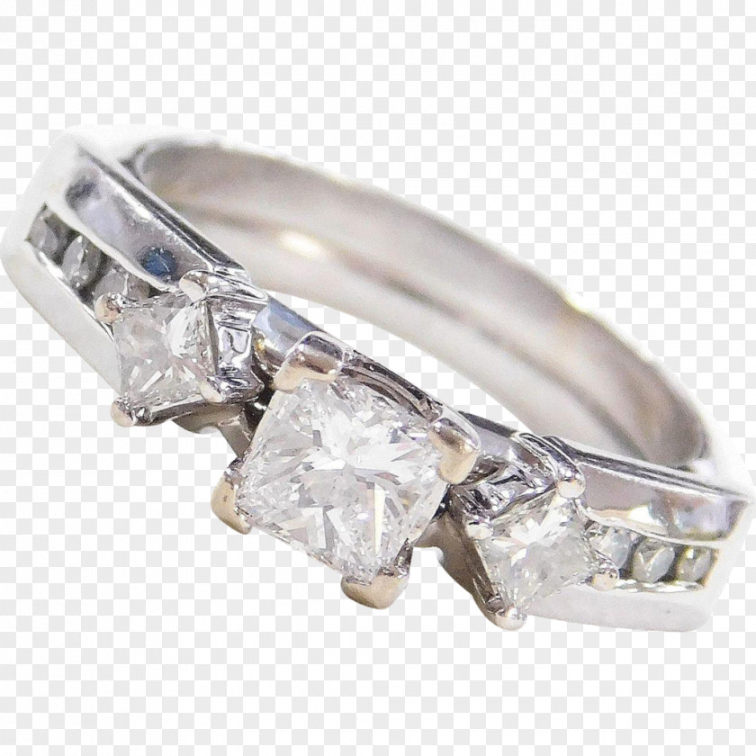 Ring Wedding Engagement Princess Cut Jewellery PNG