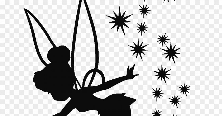 Silhouette Tinker Bell Wendy Darling Drawing Pixie Dust PNG