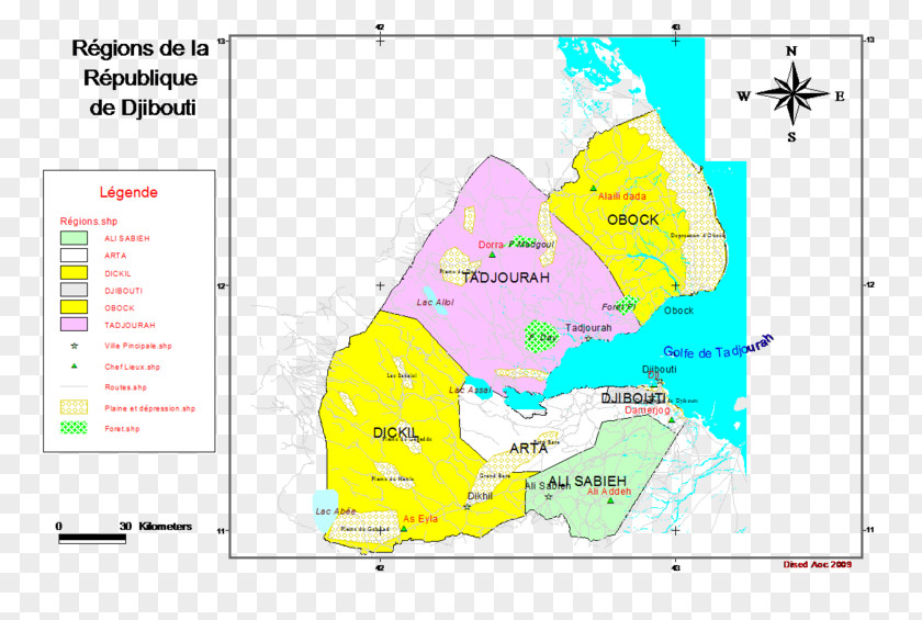 Carte Djibouti Map Arta Region Ali Adde PNG