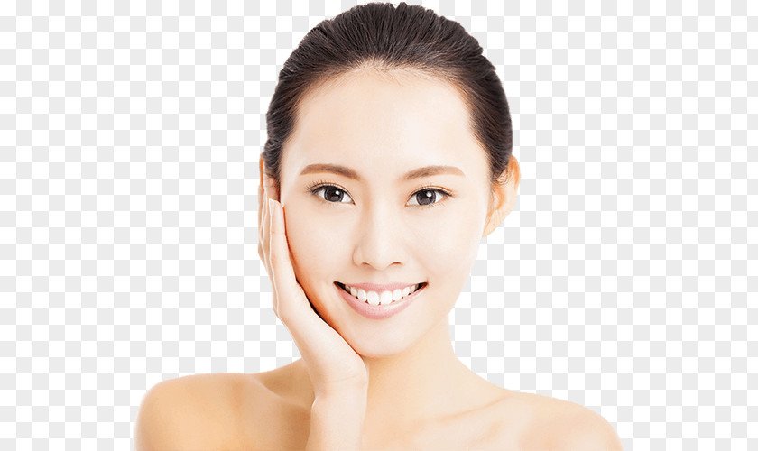 Exhibition Model Wrinkle Forehead Sunless Tanning Facial Muscles PNG