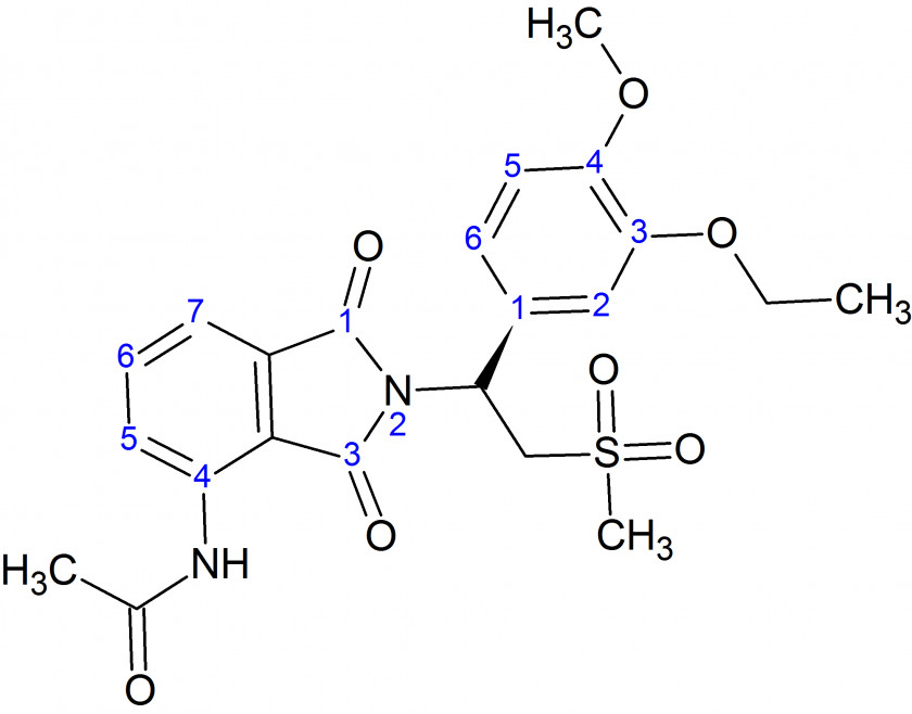 Molar Sugar Development Of Analogs Thalidomide Apremilast Lewis Structure PNG