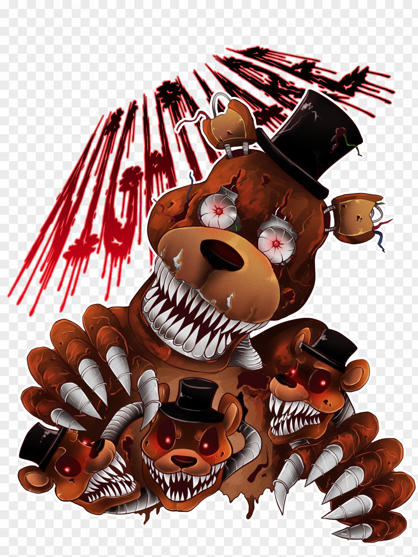 Nightmare Foxy Five Nights At Freddy's 4 Freddy Fazbear's Pizzeria Simulator Freddy's: Sister Location Krueger PNG