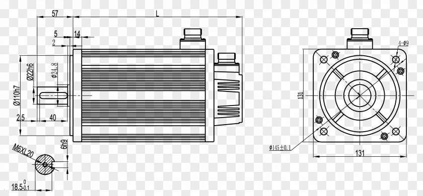 Servomotor Servomechanism Electric Motor Technical Drawing Car PNG