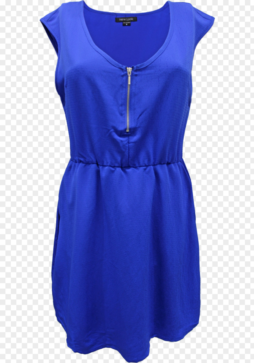 Chinese Savior Crepe Clothing Dress Electric Blue Cobalt PNG