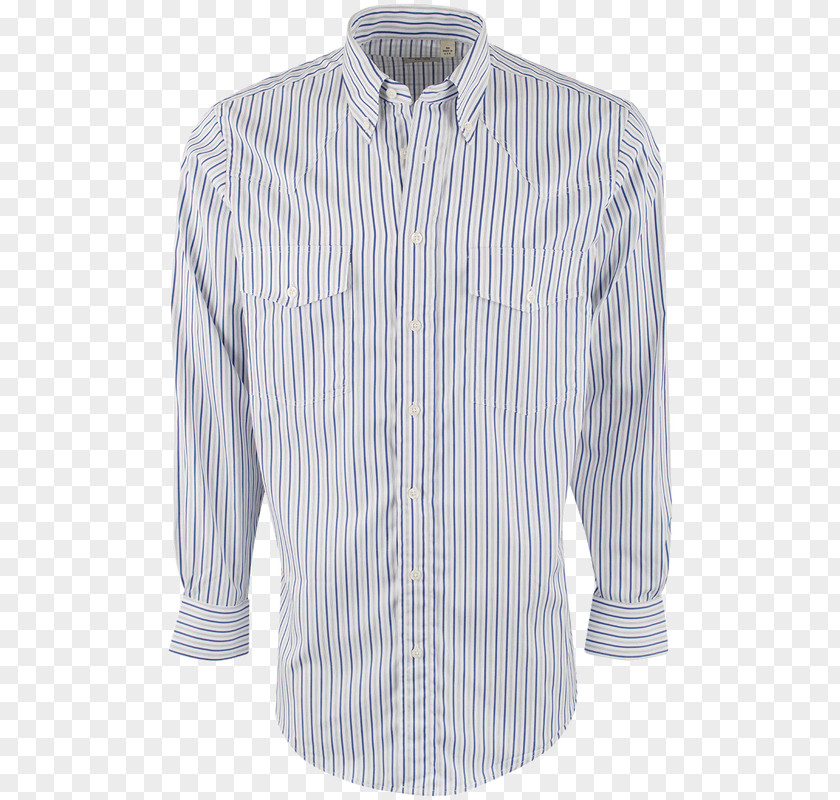 Gray Stripes Dress Shirt Long-sleeved T-shirt Blouse PNG