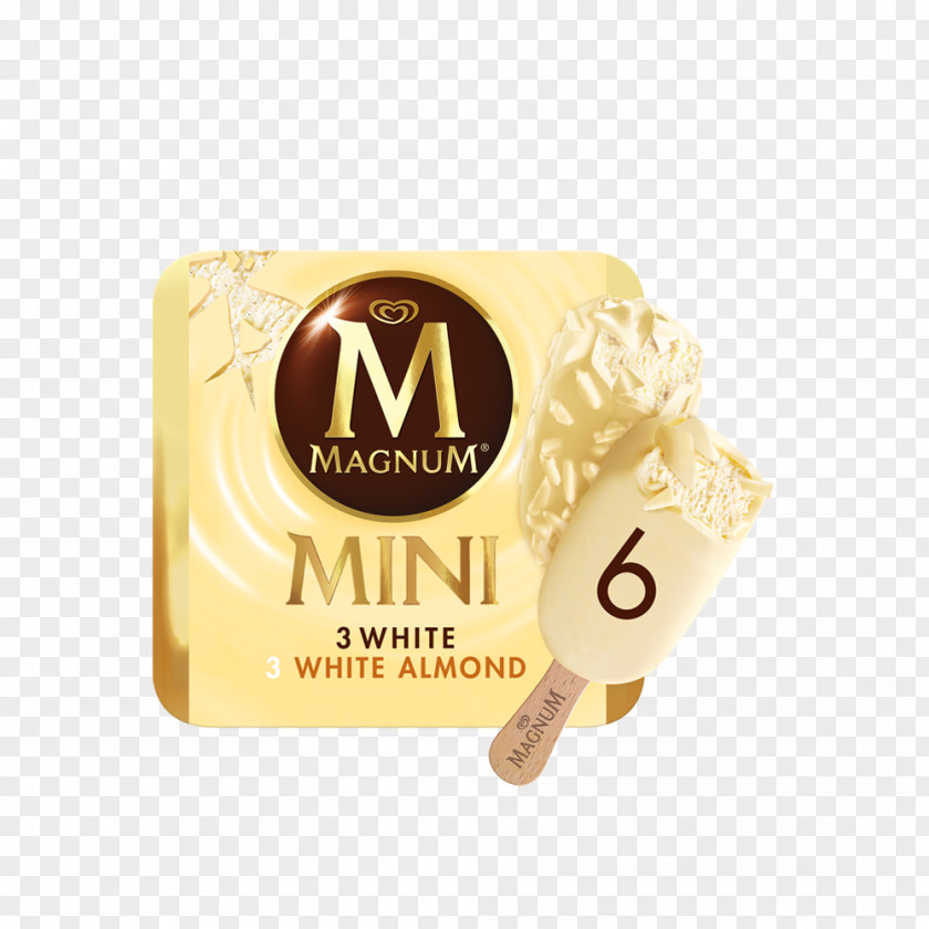 Almond Ice Cream Magnum White Chocolate Crumble PNG