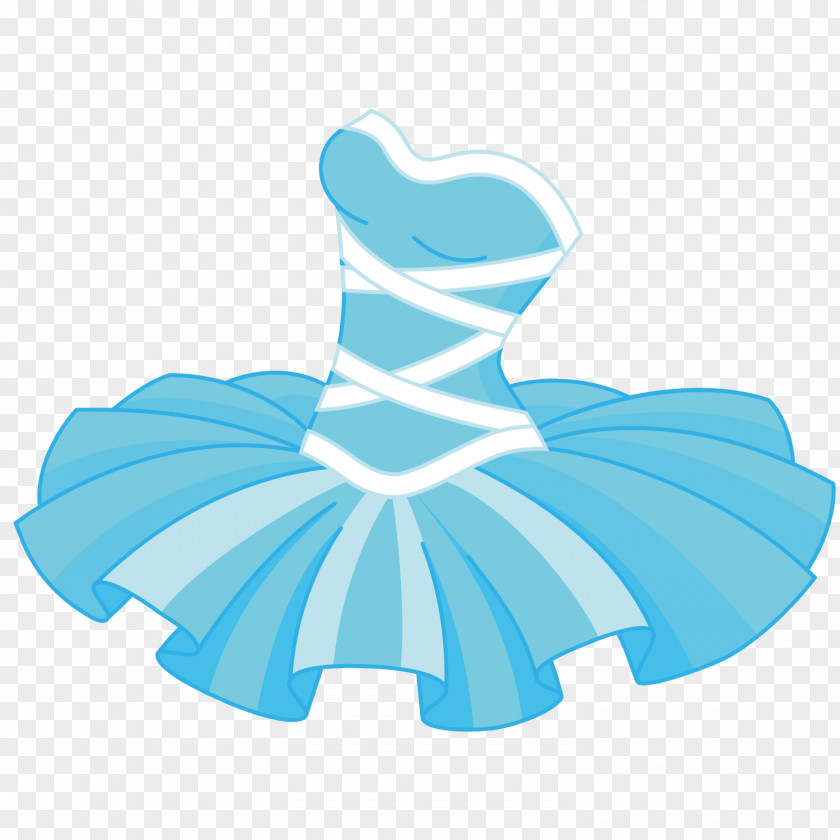 Beautiful Princess Skirt Clothing Blue Dance PNG