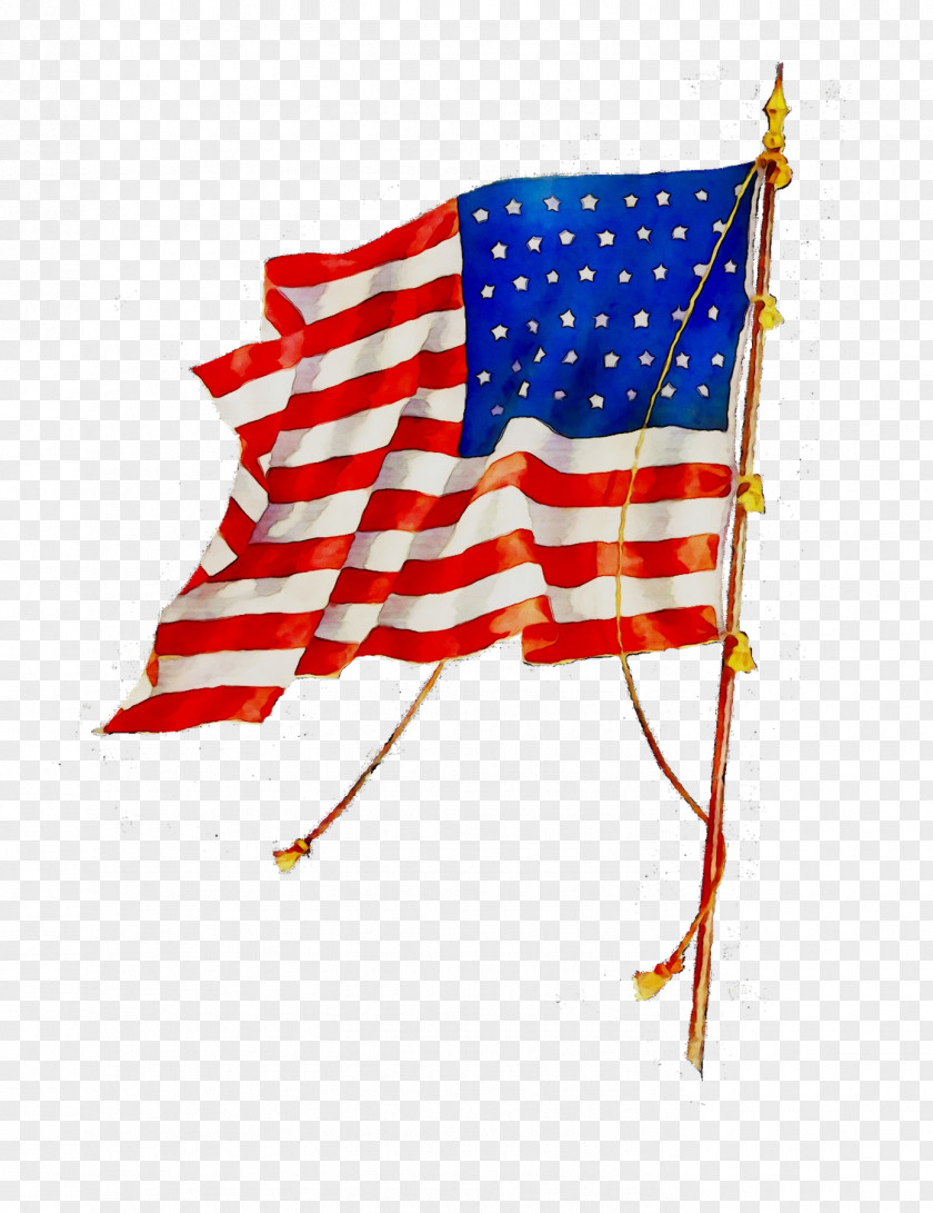 Flag Of The United States America Line PNG