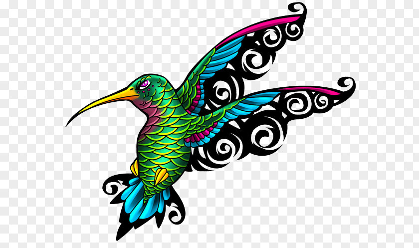 Flash Hummingbird Tattoo Clip Art PNG