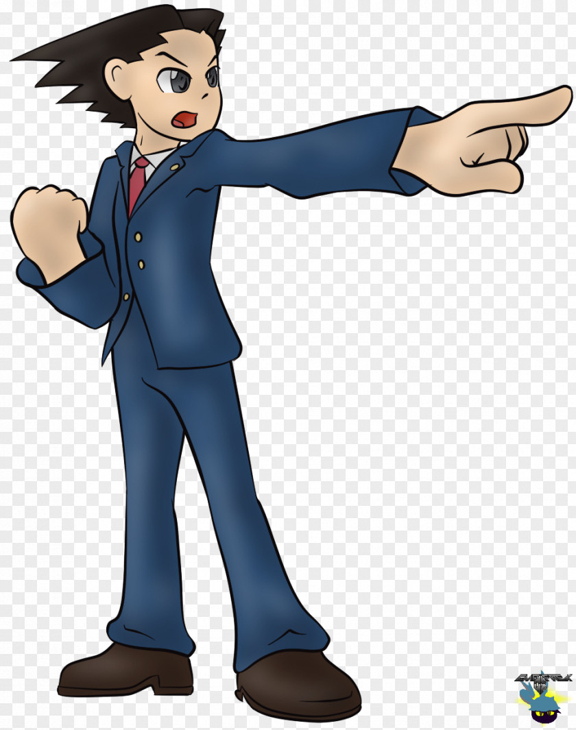 Phoenix Wright Thumb Human Behavior Character Clip Art PNG