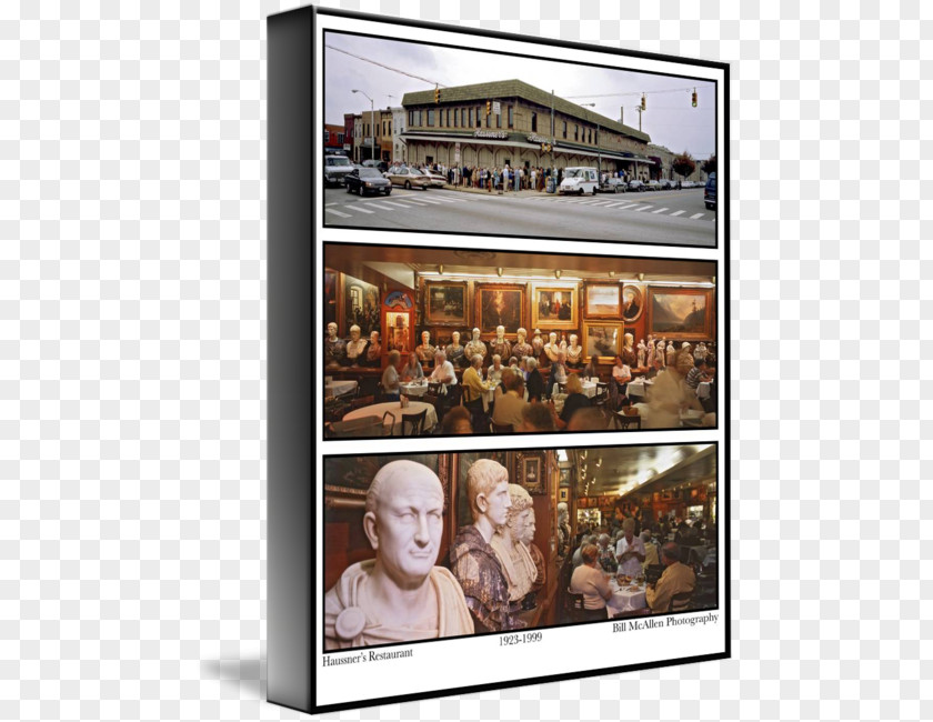 Restaurant Interior Haussner's Baltimore Advertising Picture Frames PNG