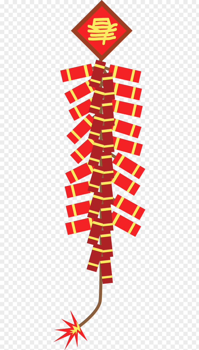 Vector Chinese New Year Firecrackers Firecracker Clip Art PNG