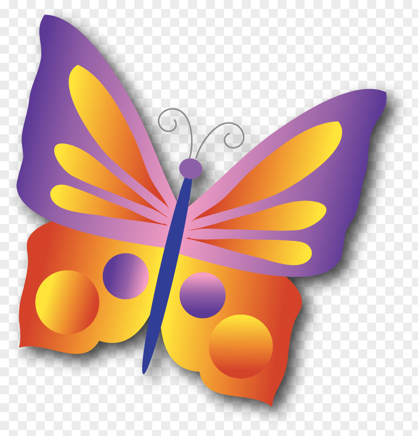 Butterfly Symbol Monarch Yellow Brush-footed Butterflies Orange PNG