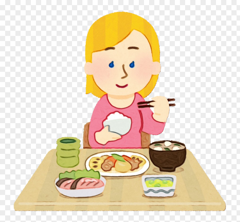 Child Breakfast Junk Food Cartoon PNG