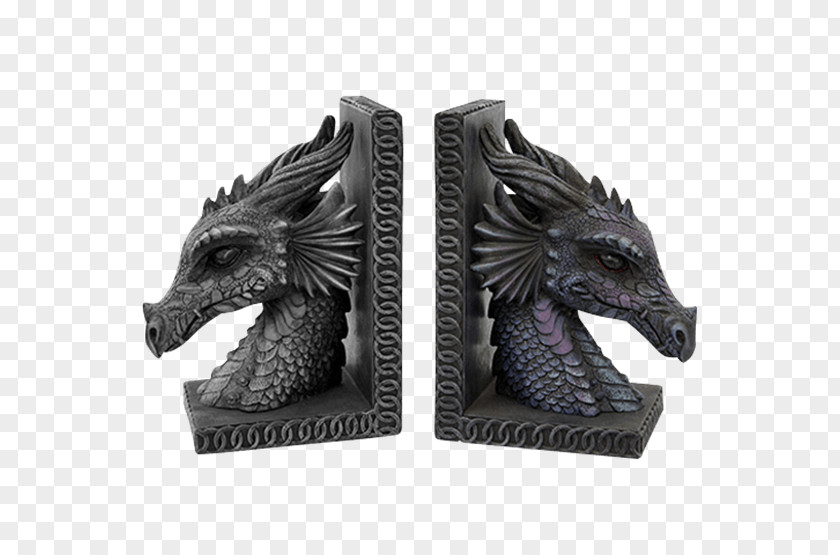 Dragon Bookend Furniture Statue PNG