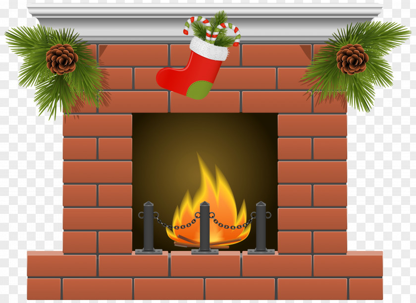 Transparent Fireplace Cliparts Christmas Stockings Clip Art PNG