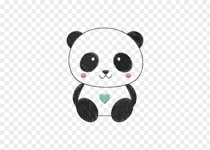 Bear Giant Panda Embroidery Drawing Cuteness PNG