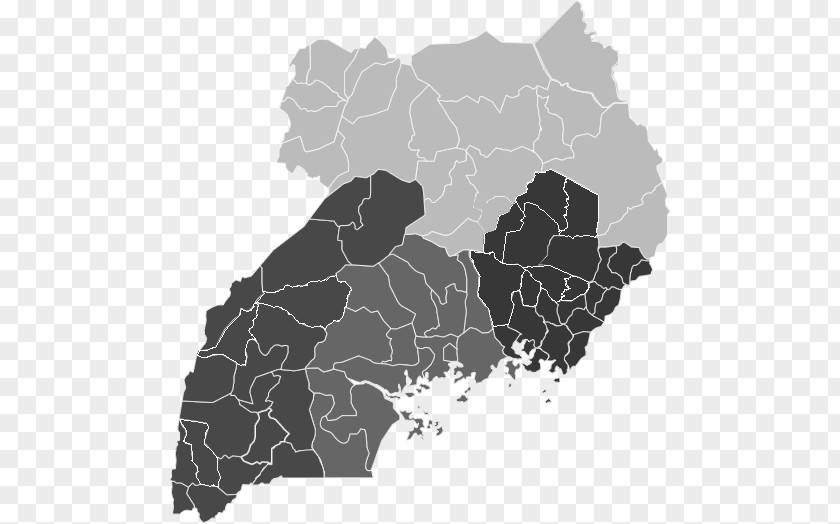 Map Blank Mercator Projection Bududa District PNG