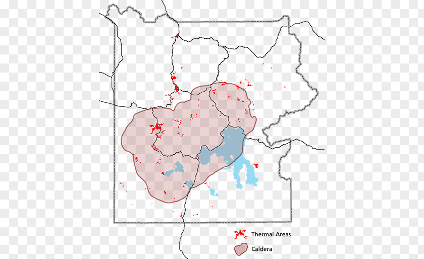 Map Grand Prismatic Spring Yellowstone Caldera Geothermal Areas Of Cody Hydrothermal Circulation PNG