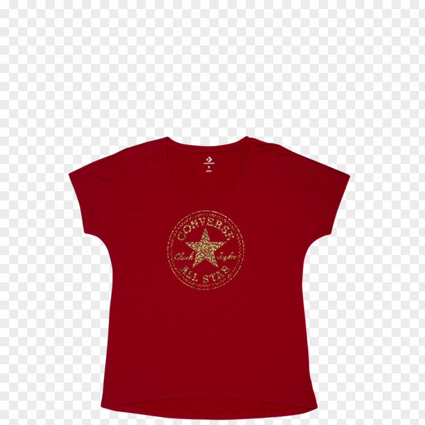 Printed T-shirt Converse Sleeve Symbol Neck PNG