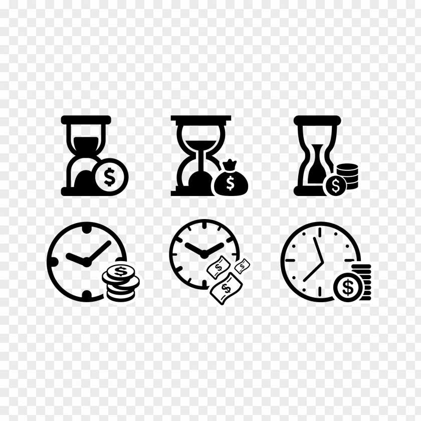 Vector Time And Hourglass Euclidean Icon PNG
