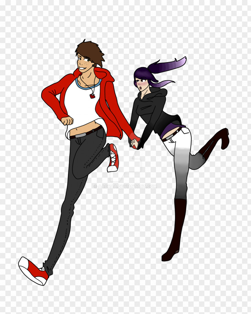 Couple Running Digital Art DeviantArt Shoe Fiction PNG