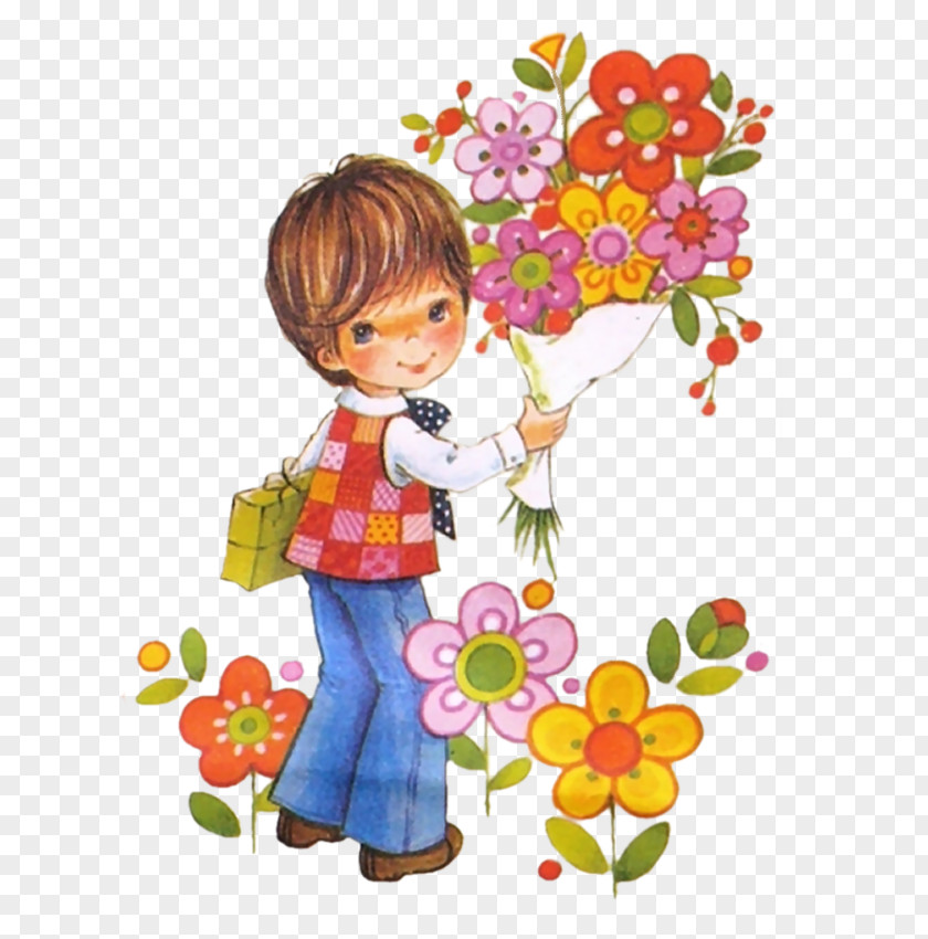 Flower Floral Design Cut Flowers Bouquet Doll PNG