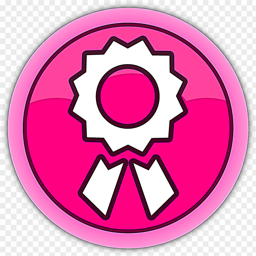 Pink Magenta Symbol Sticker Circle PNG