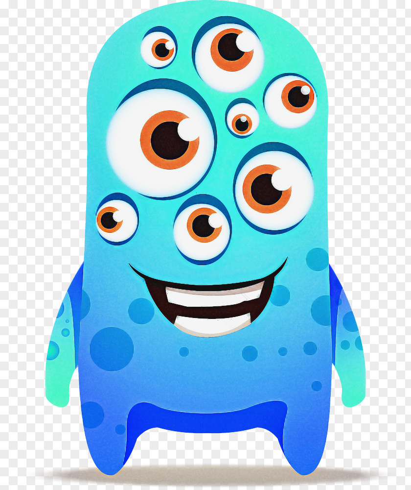 Smile Animation Cartoon Turquoise PNG