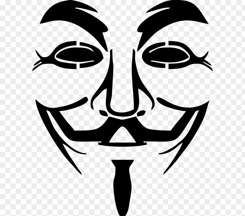 Anonymous Guy Fawkes Mask Clip Art PNG