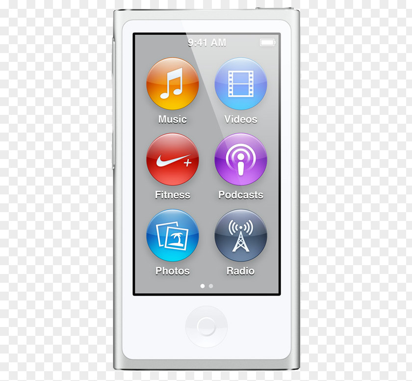Apple IPod Touch Nano (7th Generation) Classic Portable Media Player PNG