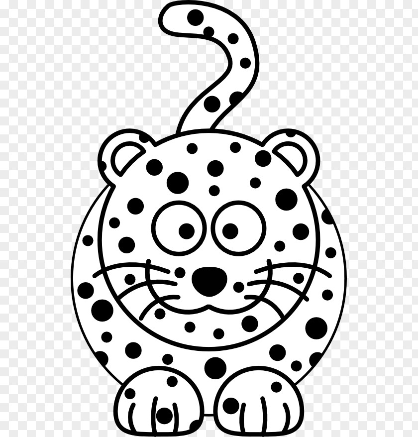 Cartoon Black And White Tiger Amur Leopard Snow Felidae Panther PNG