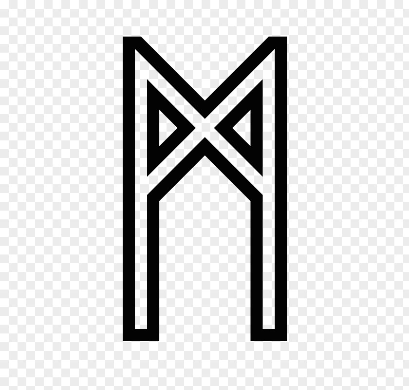 Futhark Mannaz Runes Runic Magic Ehwaz Fortune-telling PNG