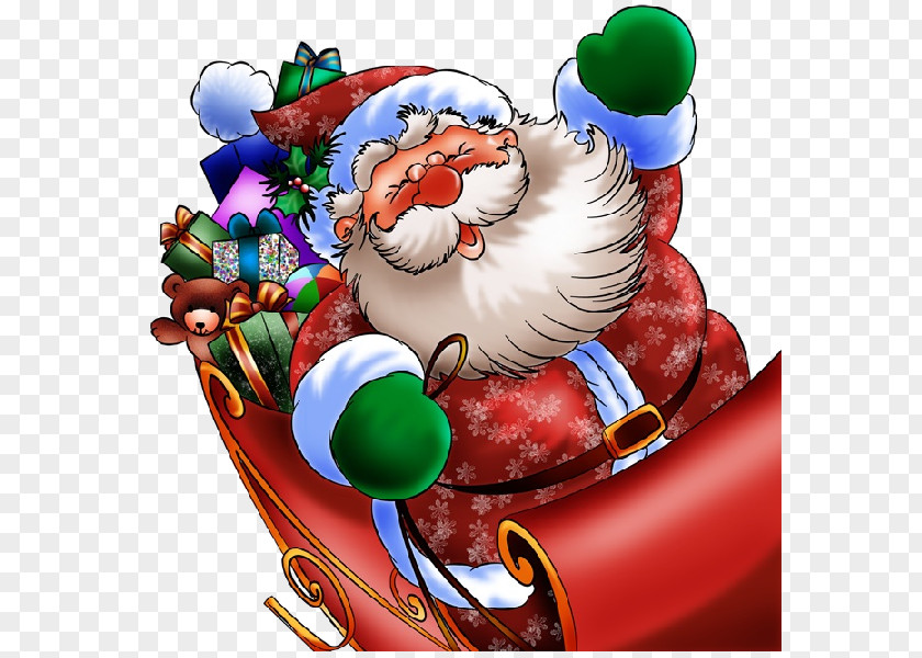 Santa Claus Carries A Gift New Year Ded Moroz Holiday Christmas 0 PNG