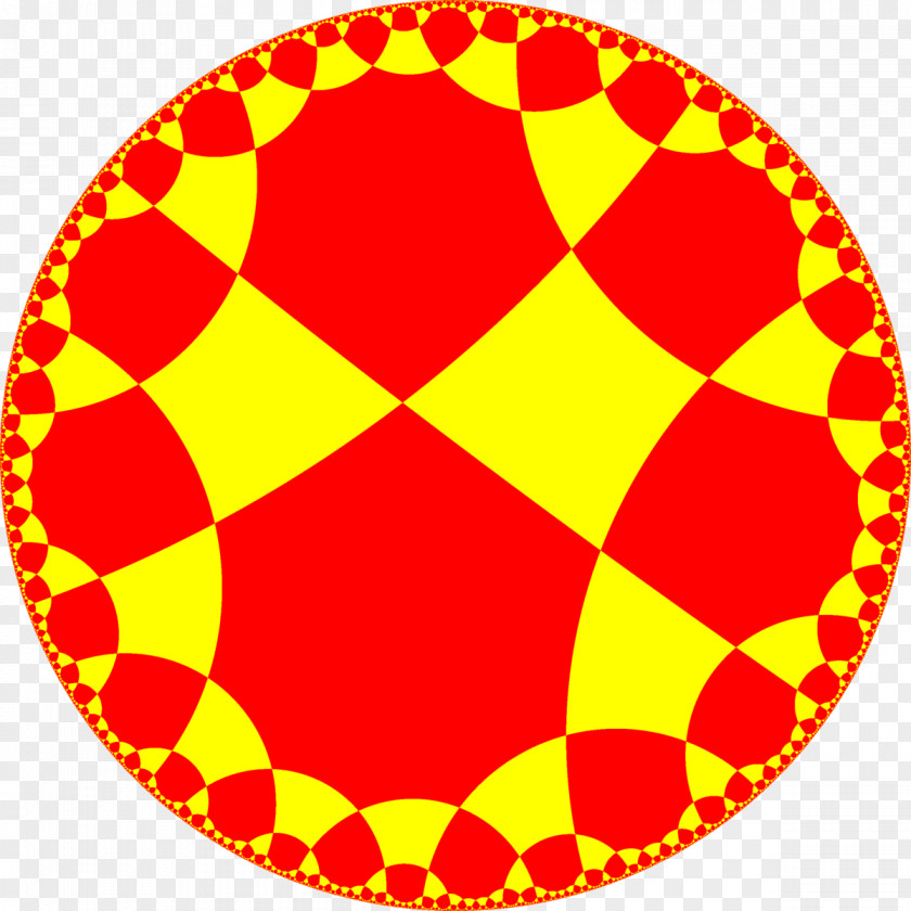 Tessellation Uniform Tilings In Hyperbolic Plane Geometry Square Tiling PNG