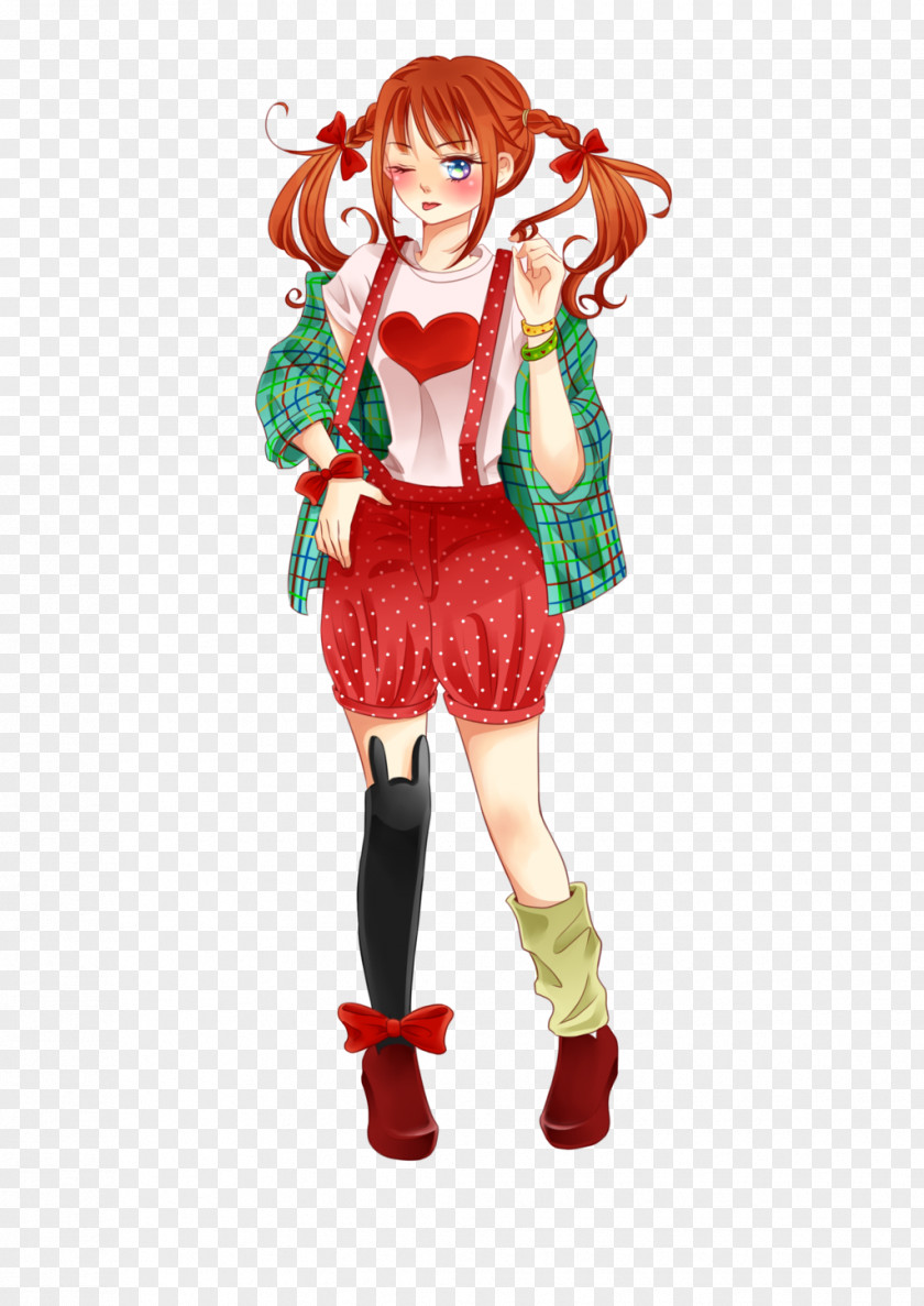 Tsundere Costume Character PNG